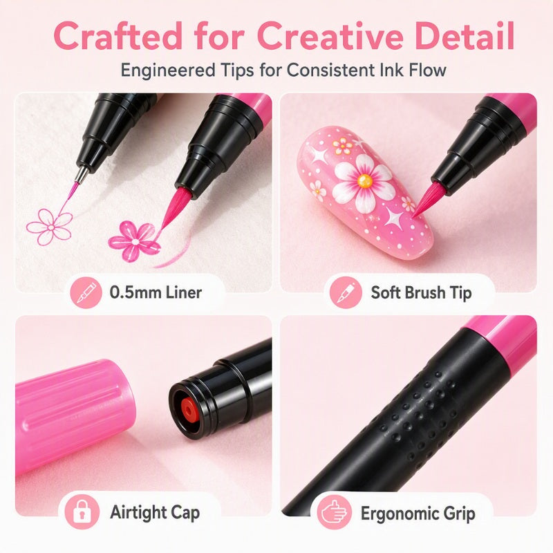 ArtNails – Dual-Ended Creative Nail Art Pen Set