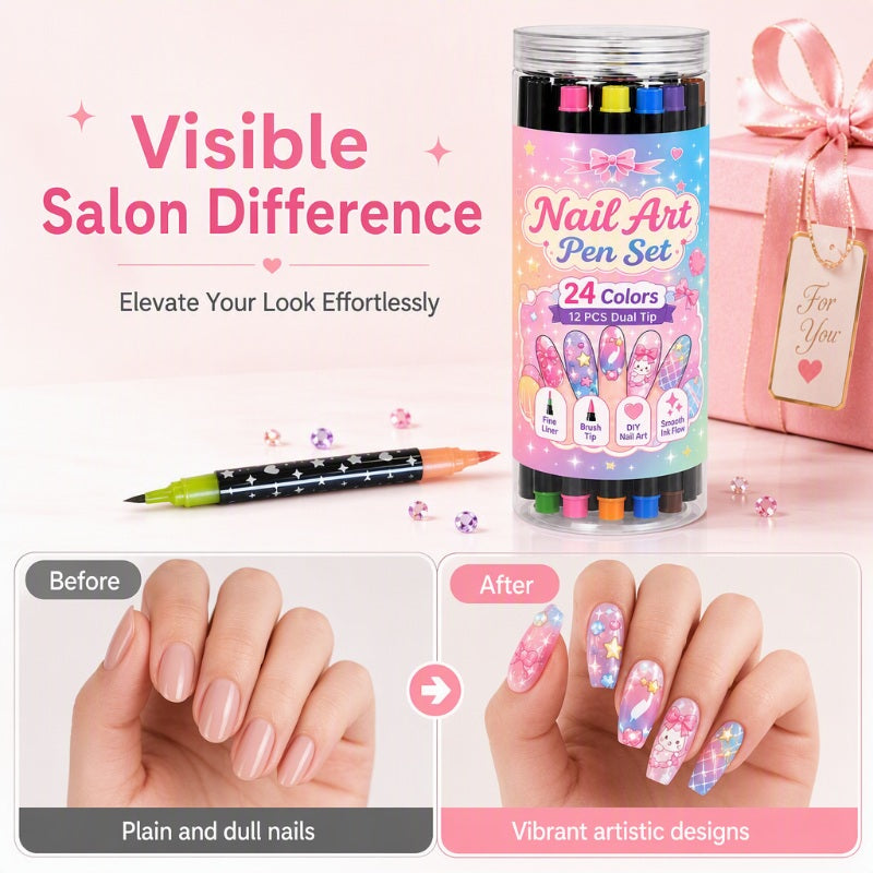 ArtNails – Dual-Ended Creative Nail Art Pen Set