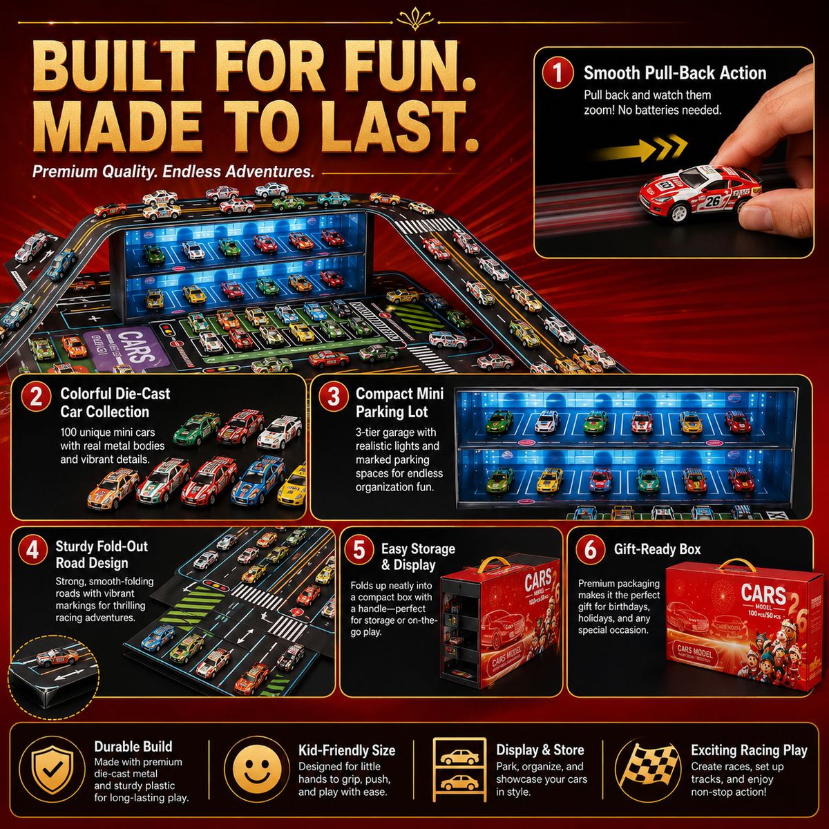 MotorMates – Mini Pull-Back Car Collection