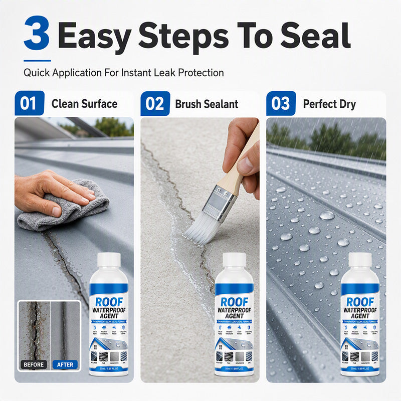 AquaSeal – Transparent Roof Waterproof Repair Sealant
