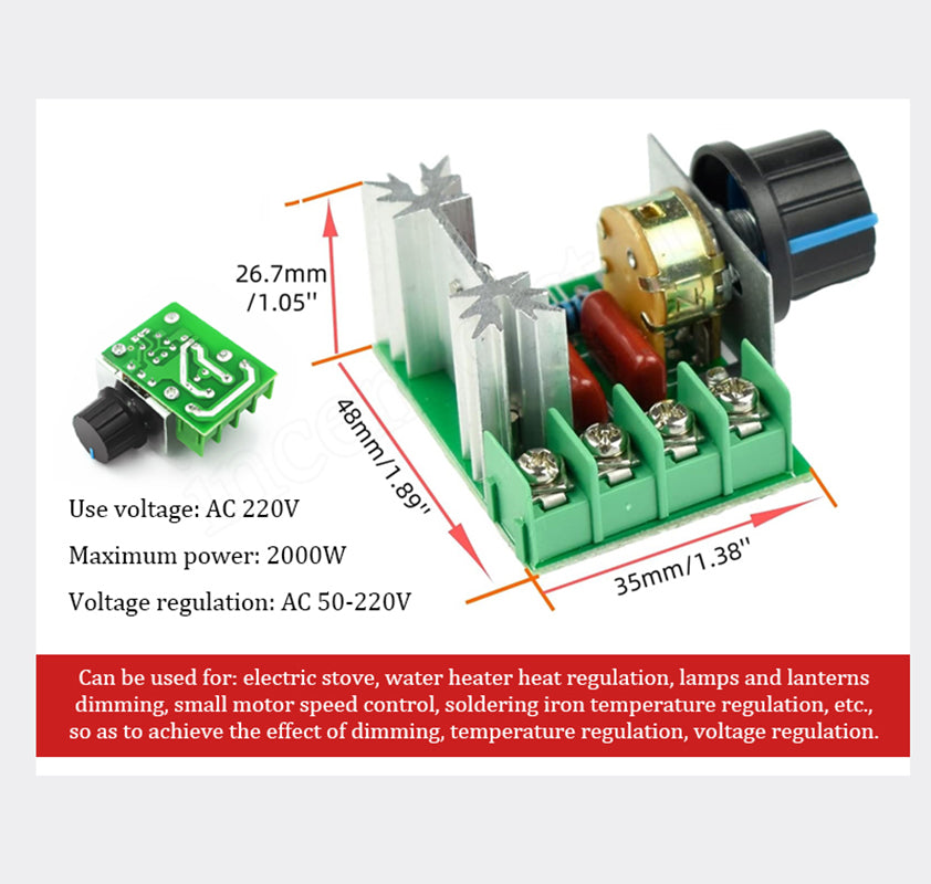 VoltForge – 2000W AC Voltage Controller