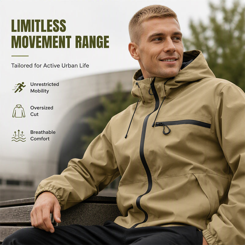 StormVanta – Men’s Waterproof Oversized Hooded Jacket