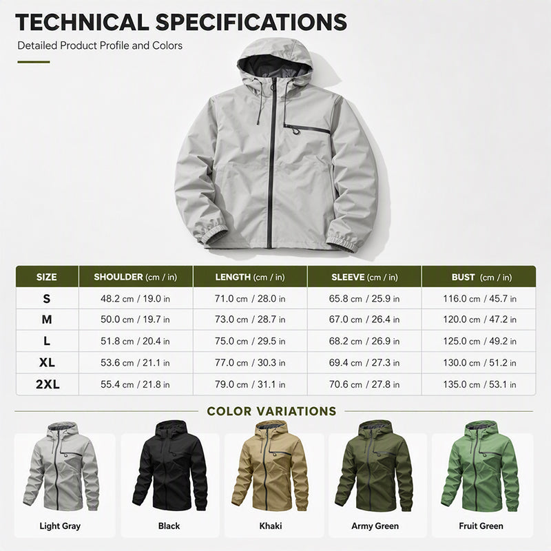 StormVanta – Men’s Waterproof Oversized Hooded Jacket