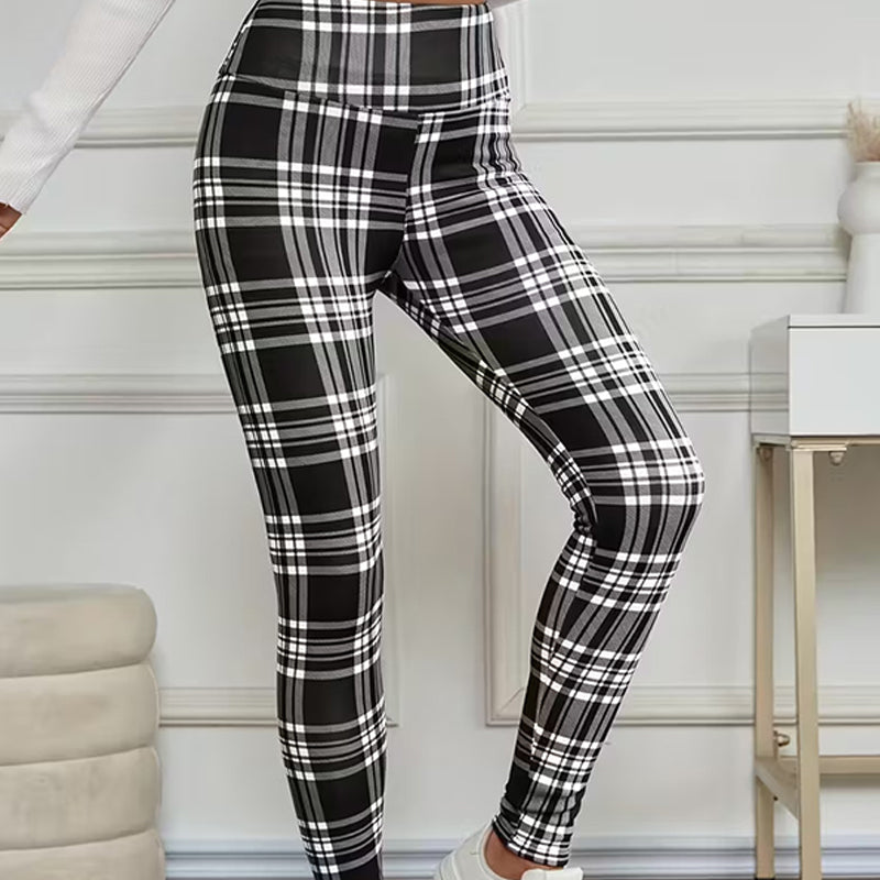 WarmMuse – Women’s Cozy Plaid Leggings