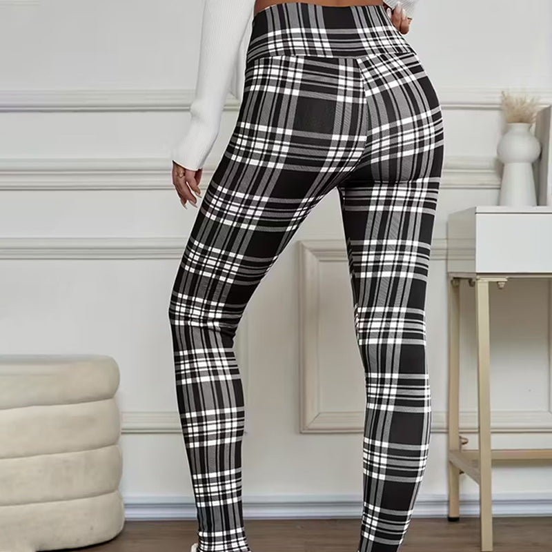 WarmMuse – Women’s Cozy Plaid Leggings