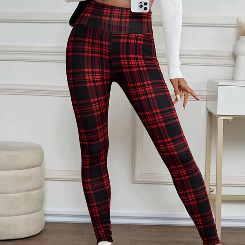 WarmMuse – Women’s Cozy Plaid Leggings