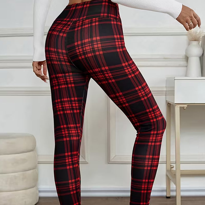 WarmMuse – Women’s Cozy Plaid Leggings