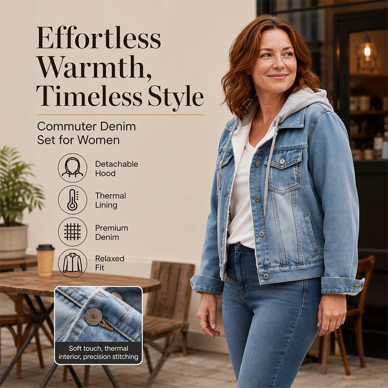 FrostDenim – Women’s Layered Winter Jacket