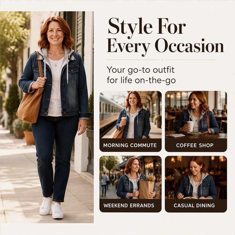 FrostDenim – Women’s Layered Winter Jacket