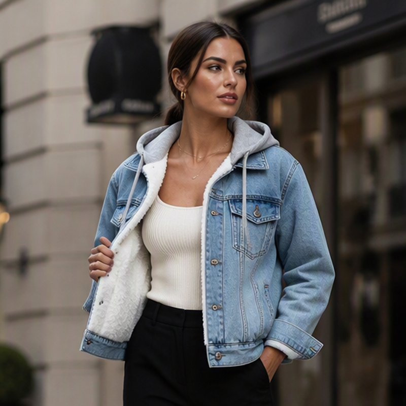 FrostDenim – Women’s Layered Winter Jacket