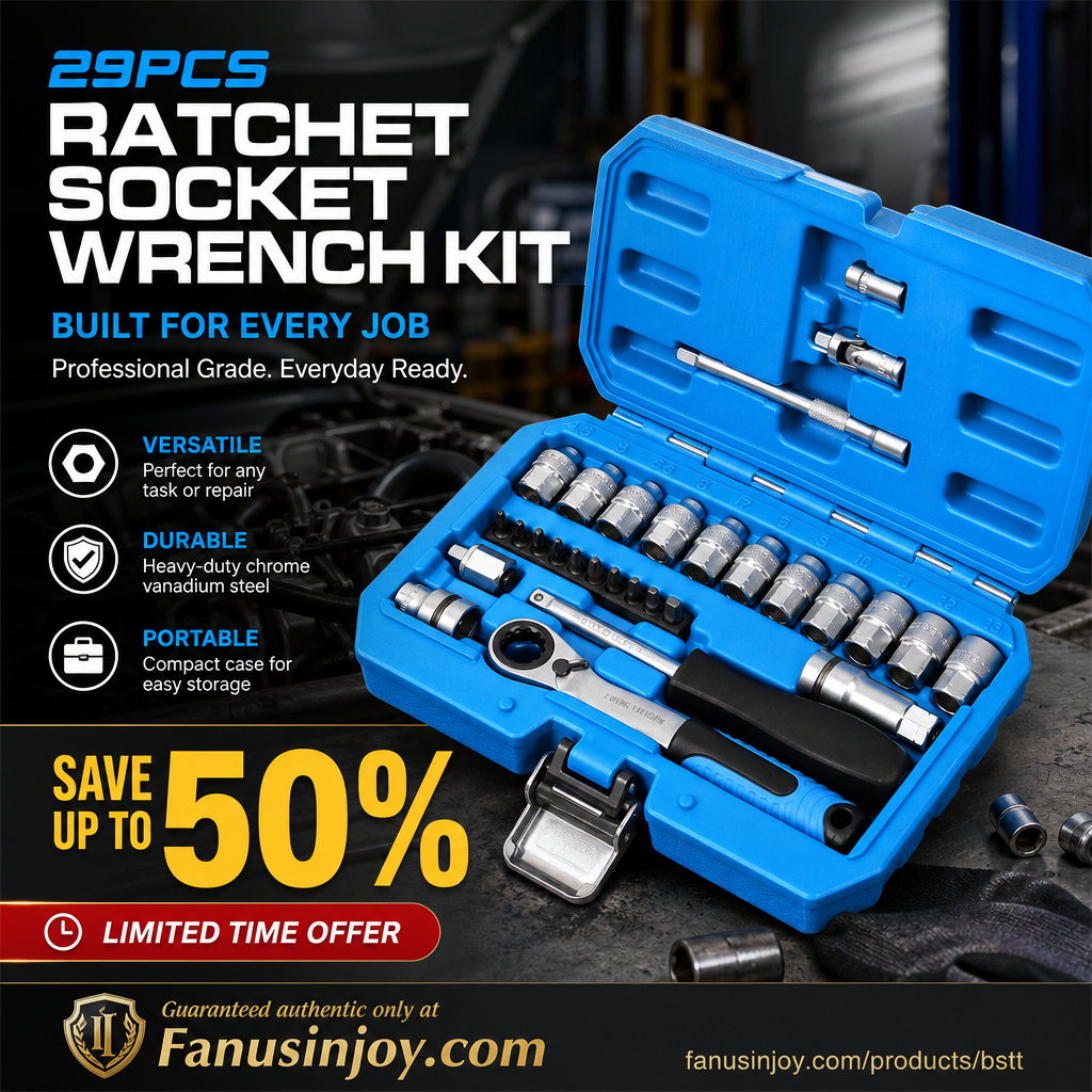 ForgeMate – 29-Piece Core Ratchet Socket Wrench Kit