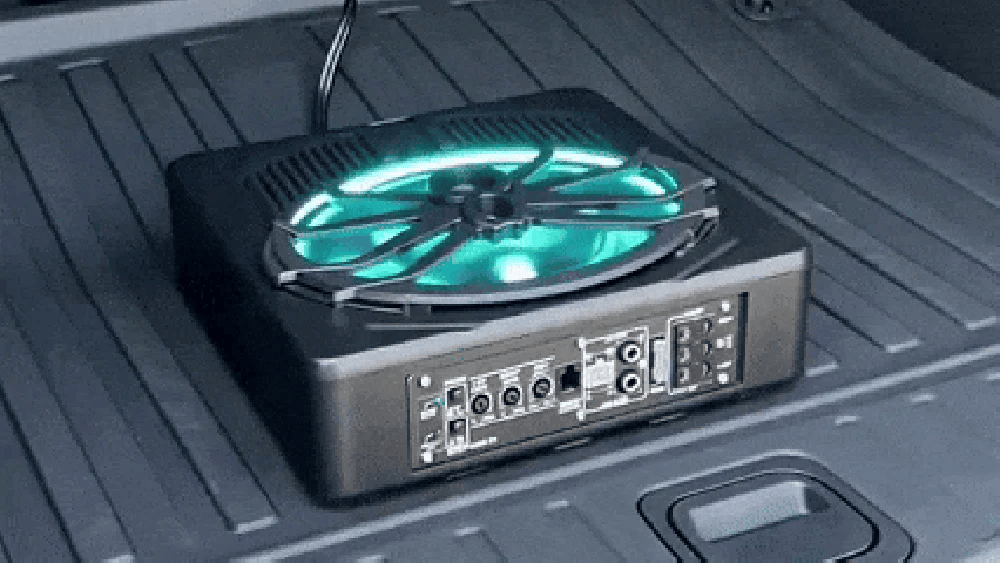 BassForge – Slim Powered 10-Inch Car Subwoofer