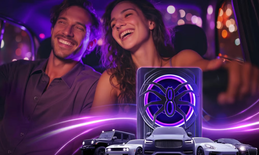 BassForge – Slim Powered 10-Inch Car Subwoofer