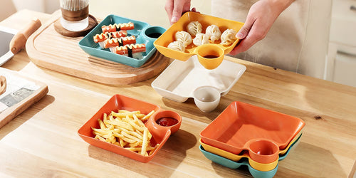 ServeLuxe – Smart Divided Dumpling Plate