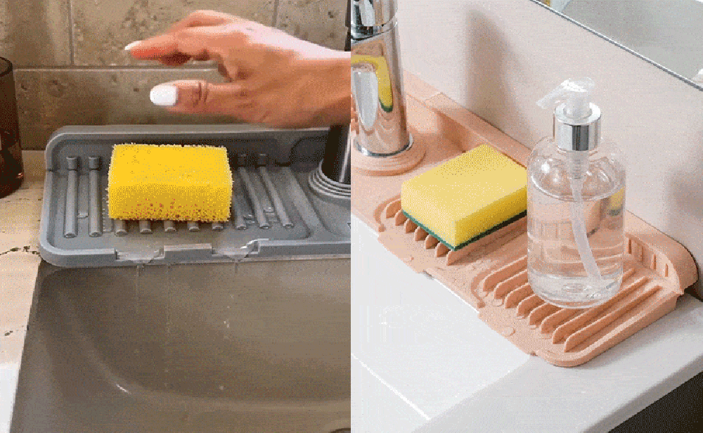 FlowNest – Silicone Sink Faucet Organizer Mat