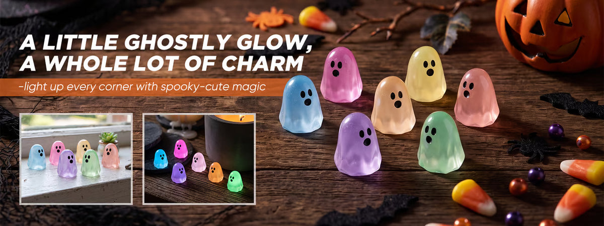 GlowHollow – Mini Glow-In-The-Dark Ghost Figurines
