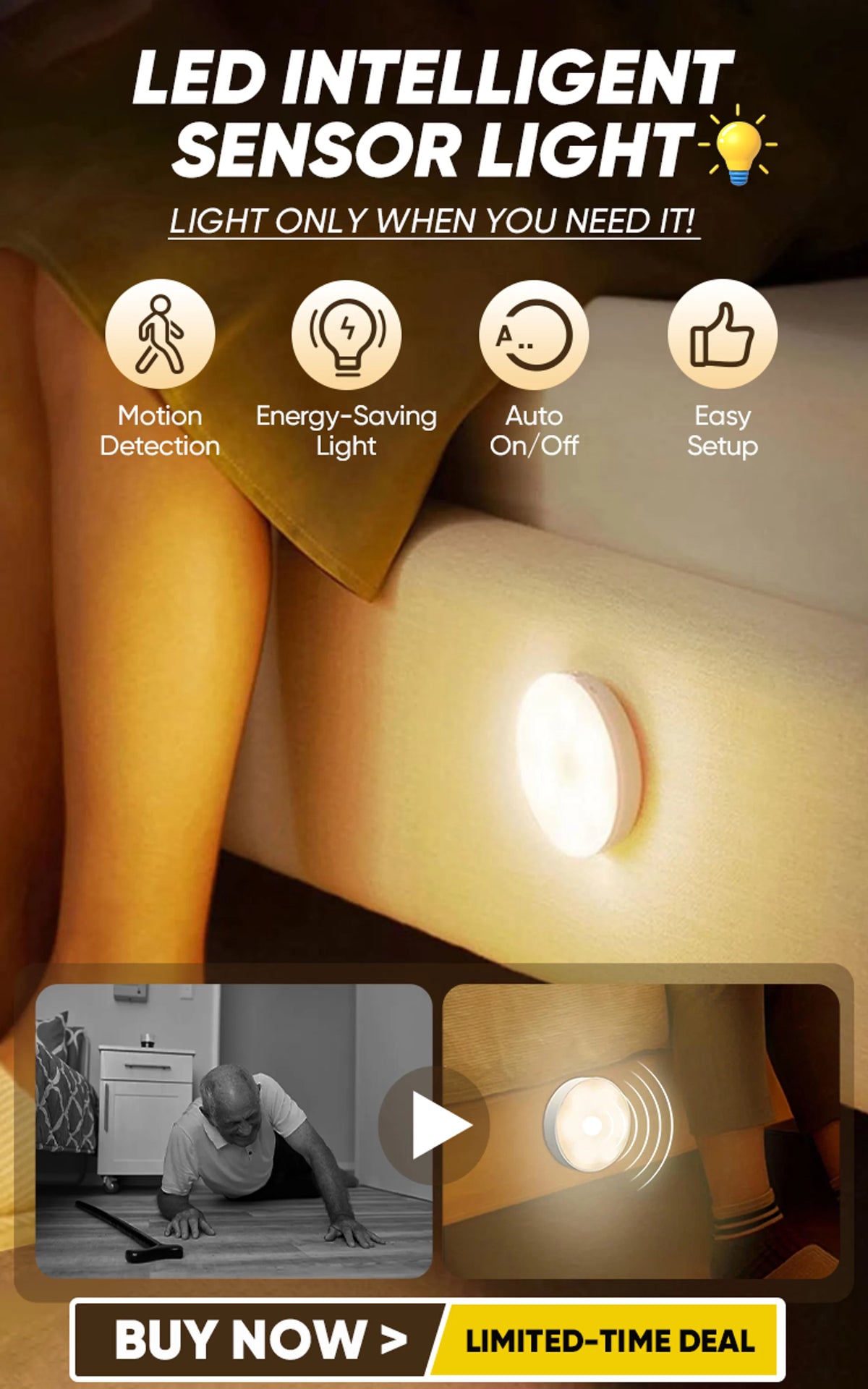 UltraThin – Magnetic Rechargeable Motion Sensor Light