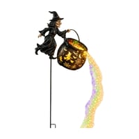 WitchFlare – Illuminated Halloween Cauldron Garden Decor