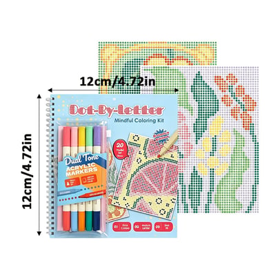 MindfulDots – Letter-Match Coloring Set