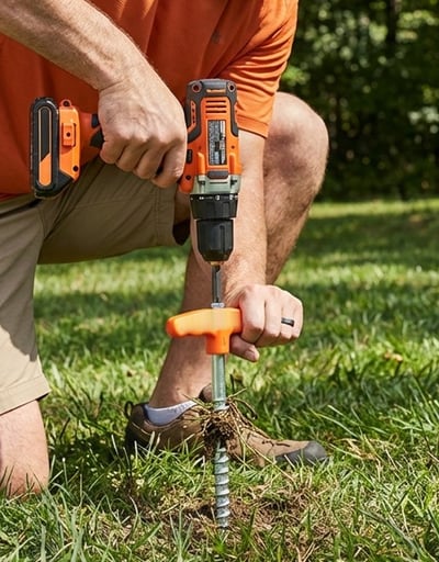 GroundLock – 8" Screw-In Tent Stakes