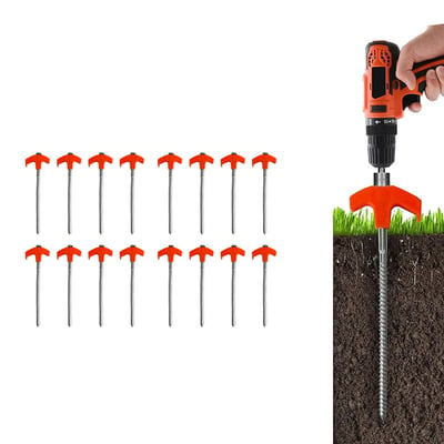 GroundLock – 8" Screw-In Tent Stakes