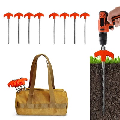 GroundLock – 8" Screw-In Tent Stakes