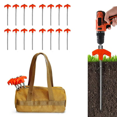 GroundLock – 8" Screw-In Tent Stakes