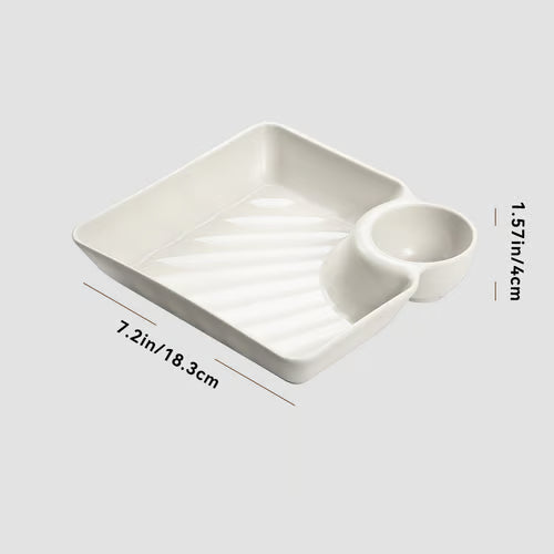ServeLuxe – Smart Divided Dumpling Plate