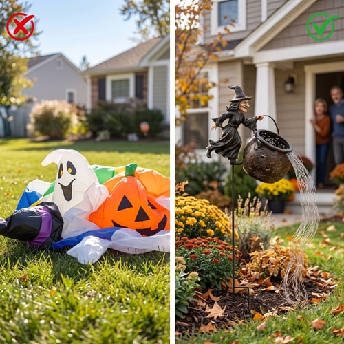 WitchFlare – Illuminated Halloween Cauldron Garden Decor