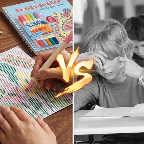 MindfulDots – Letter-Match Coloring Set