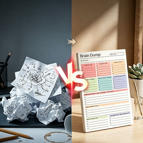 MindSort – Brain Dump & Priority Planner Pad