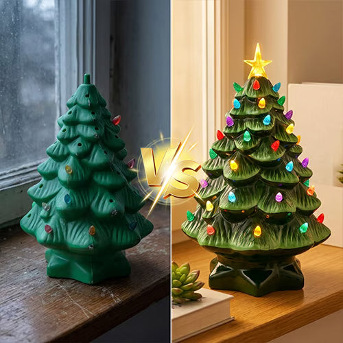 EverGlow – Mini Resin Nostalgic Christmas Tree Lamp