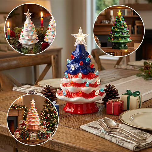 EverGlow – Mini Resin Nostalgic Christmas Tree Lamp