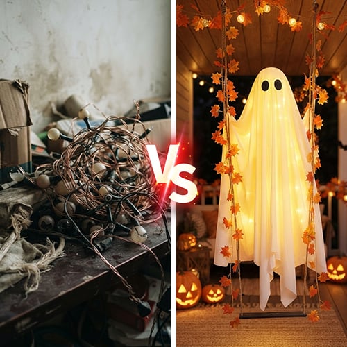 GhostGlimmer – Light-Up Swinging Halloween Decoration