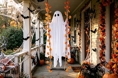 GhostGlimmer – Light-Up Swinging Halloween Decoration