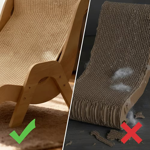PawLuxe – 2-In-1 Cat Scratch & Lounge Chair
