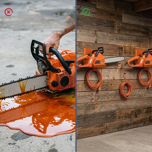 WorkshopLock – Chainsaw Wall Storage Bracket