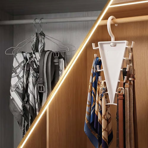 SpinLuxe – 12-Hook Rotating V-Shaped Accessory Organizer