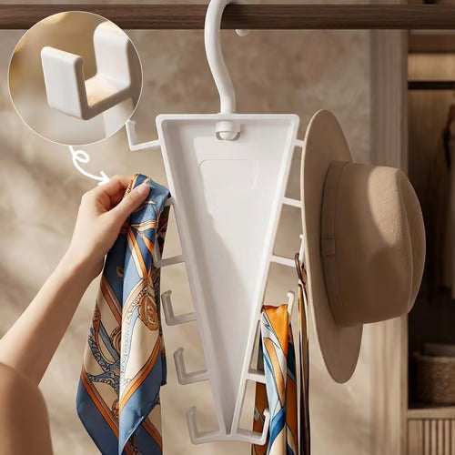 SpinLuxe – 12-Hook Rotating V-Shaped Accessory Organizer