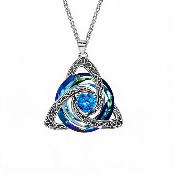 CeltaraBloom – 12-Month Celtic Birthstone Necklace