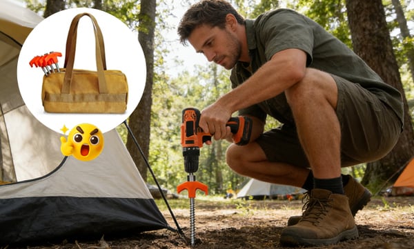 GroundLock – 8" Screw-In Tent Stakes